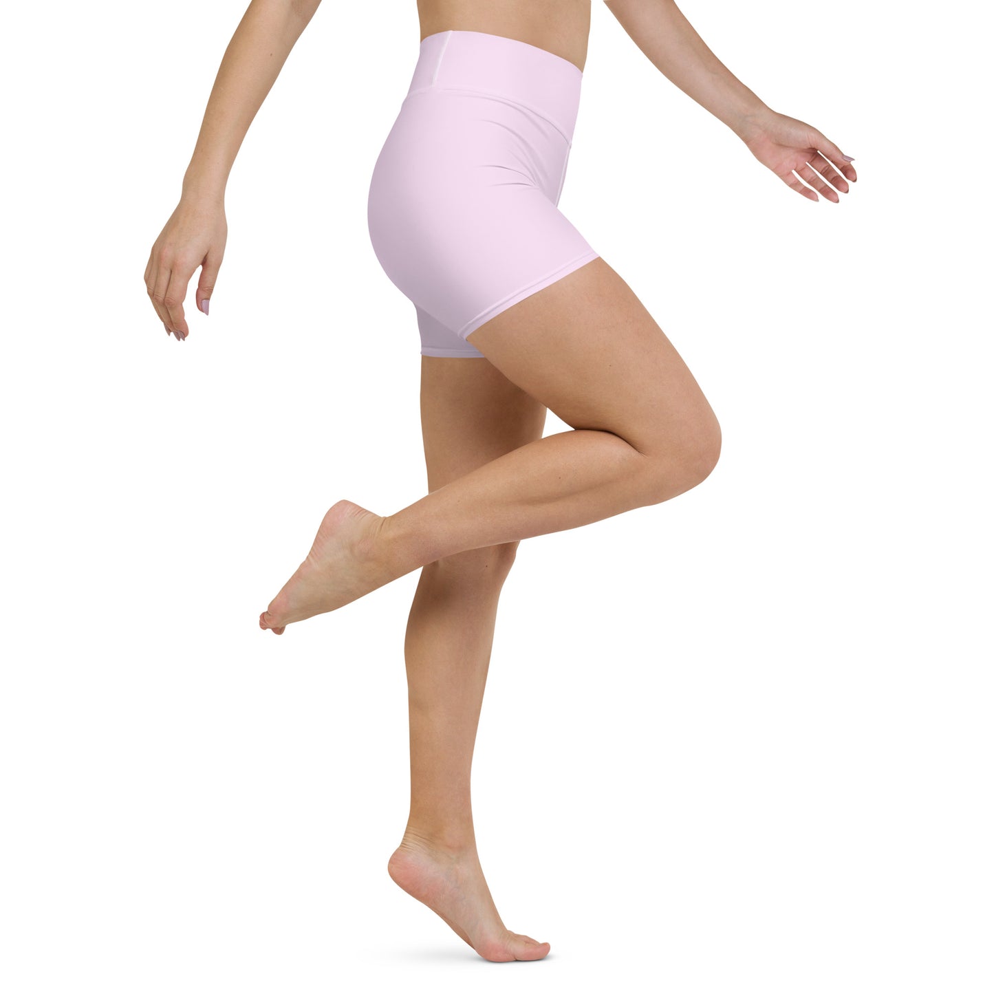 Lilac High-Rise Yoga Shorts