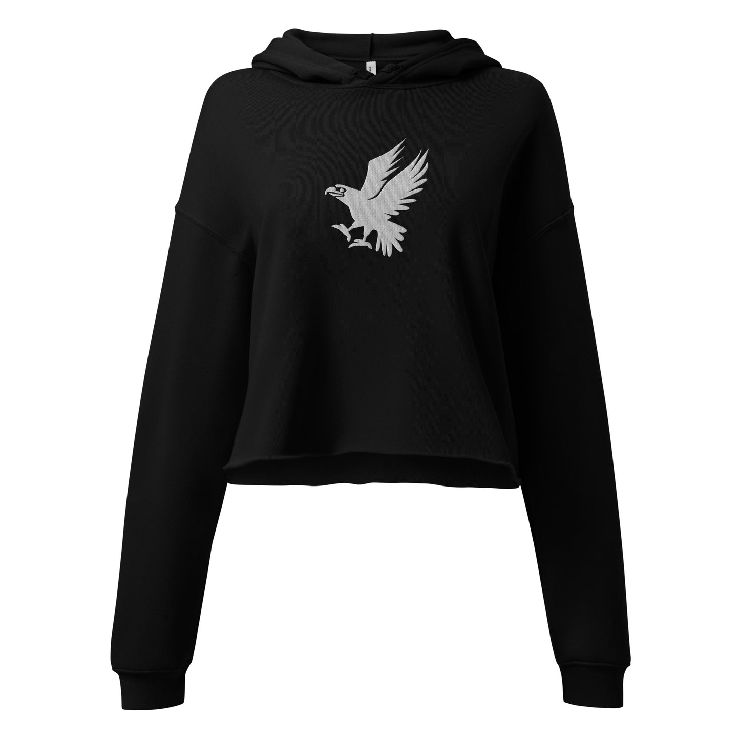 Eagle Embroidered Crop Hoodie