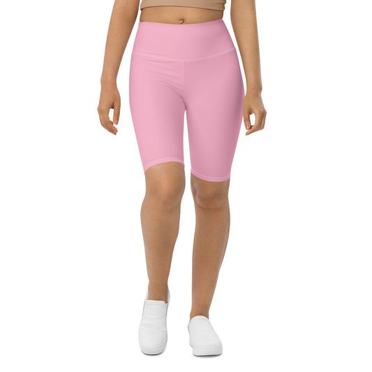 Light Pink High-Rise Biker Shorts