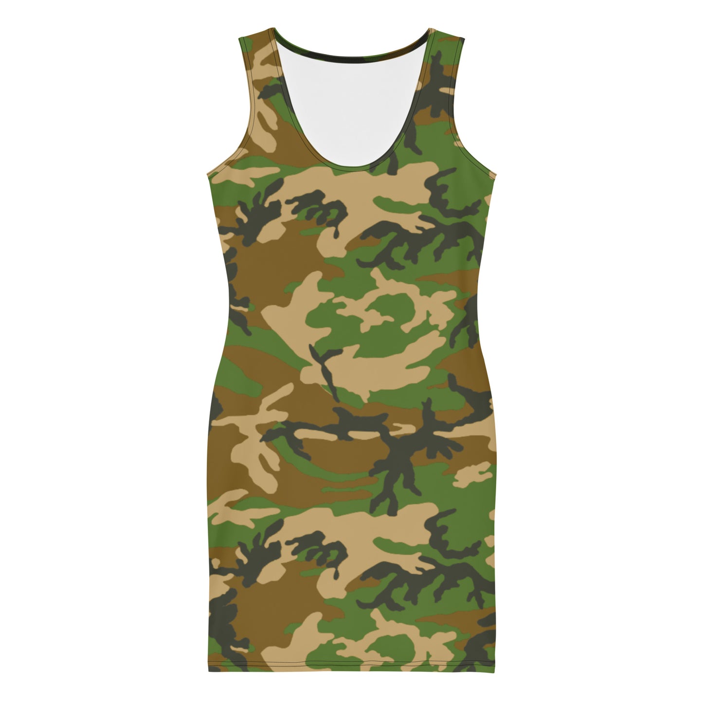 M81 Woodland Camo Bodycon Dress