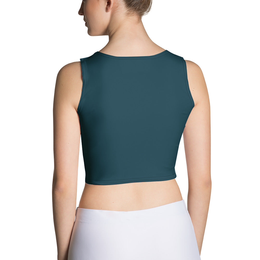 Petrol Blue Athletic Crop Top