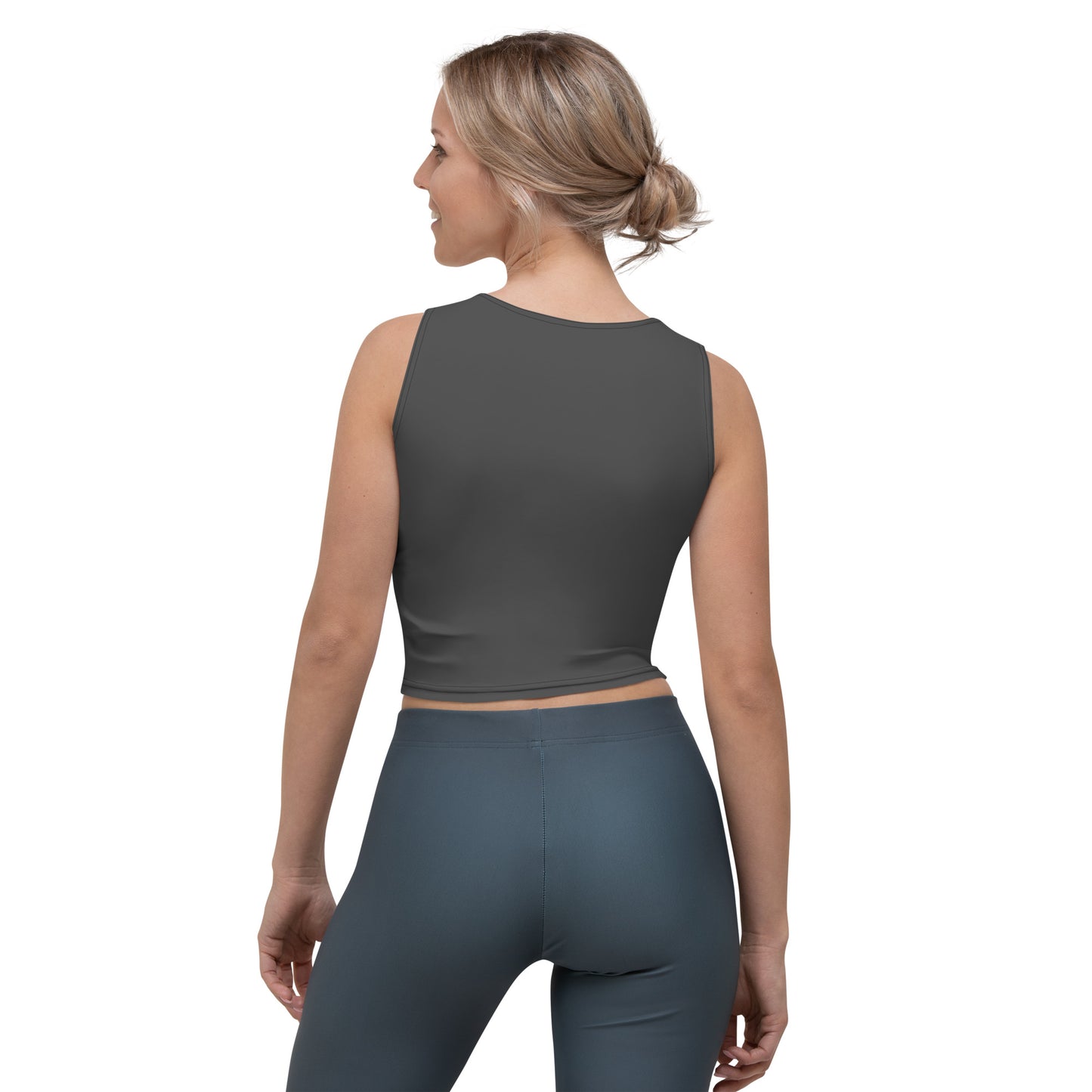 Graphite Athletic Crop Top