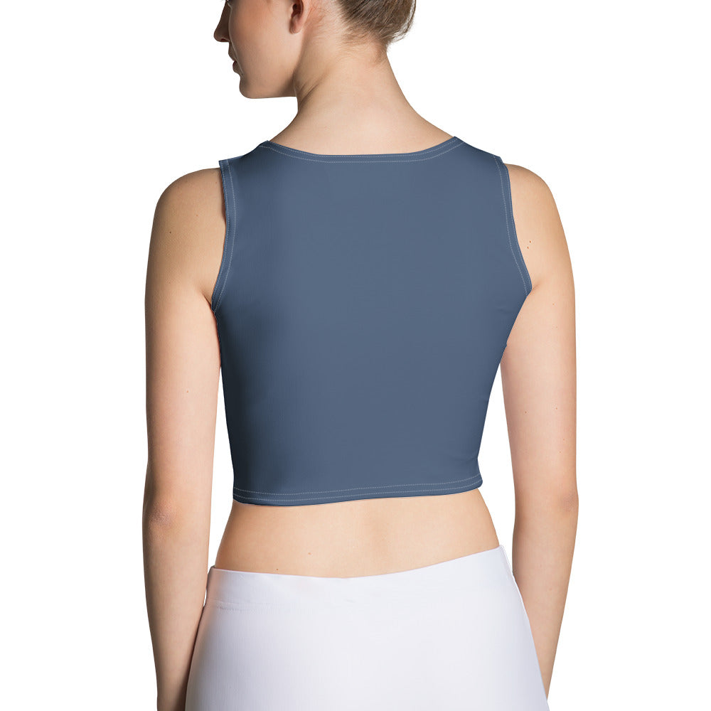 Blue Athletic Crop Top