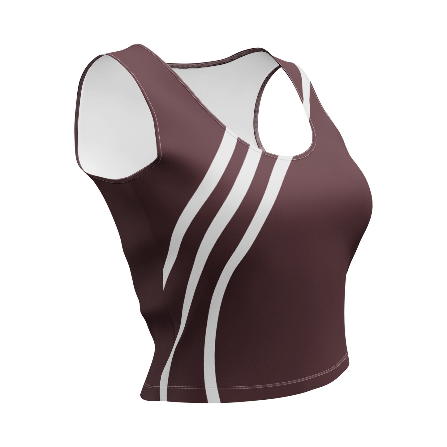 Walnut Athletic Crop Top