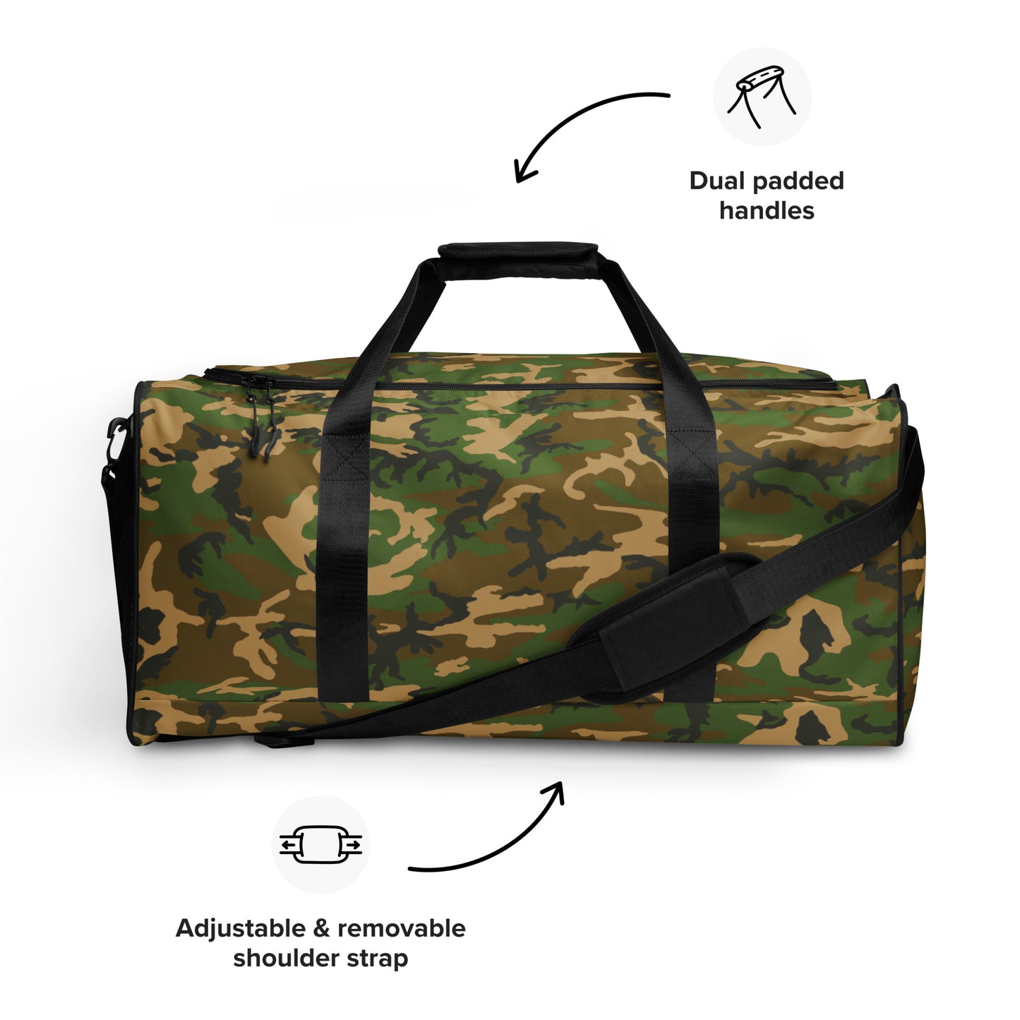 M81 Woodland Camo Duffle Bag