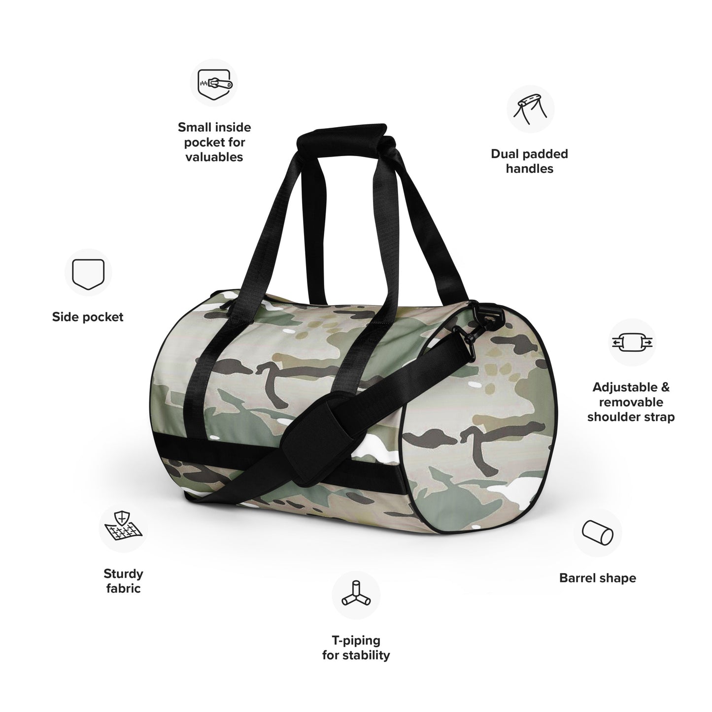 Desert Camo Gym Bag