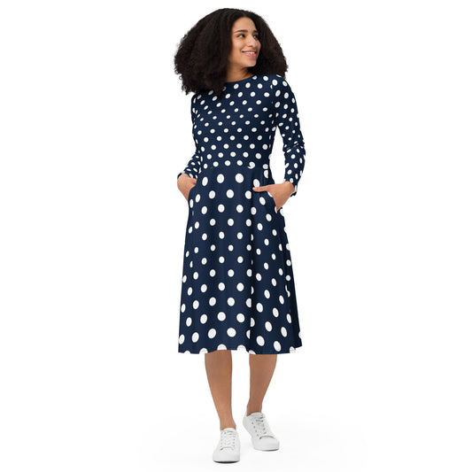 Stella Long Sleeve Midi Dress