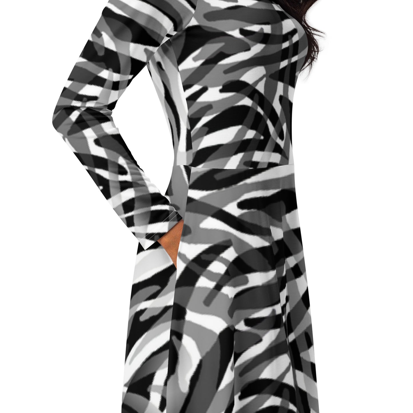 Kayla Long Sleeve Midi Dress