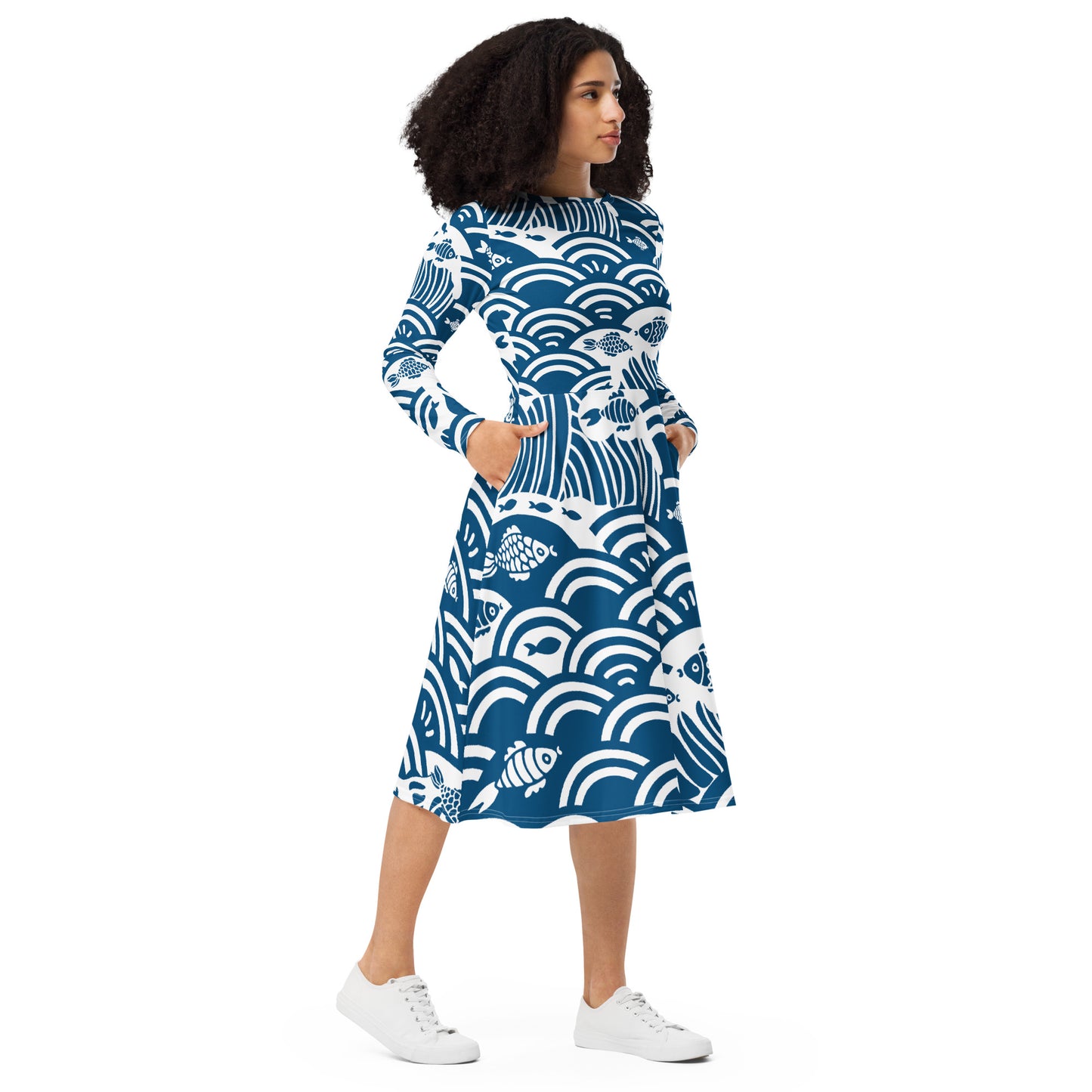 Abby Long Sleeve Midi Dress