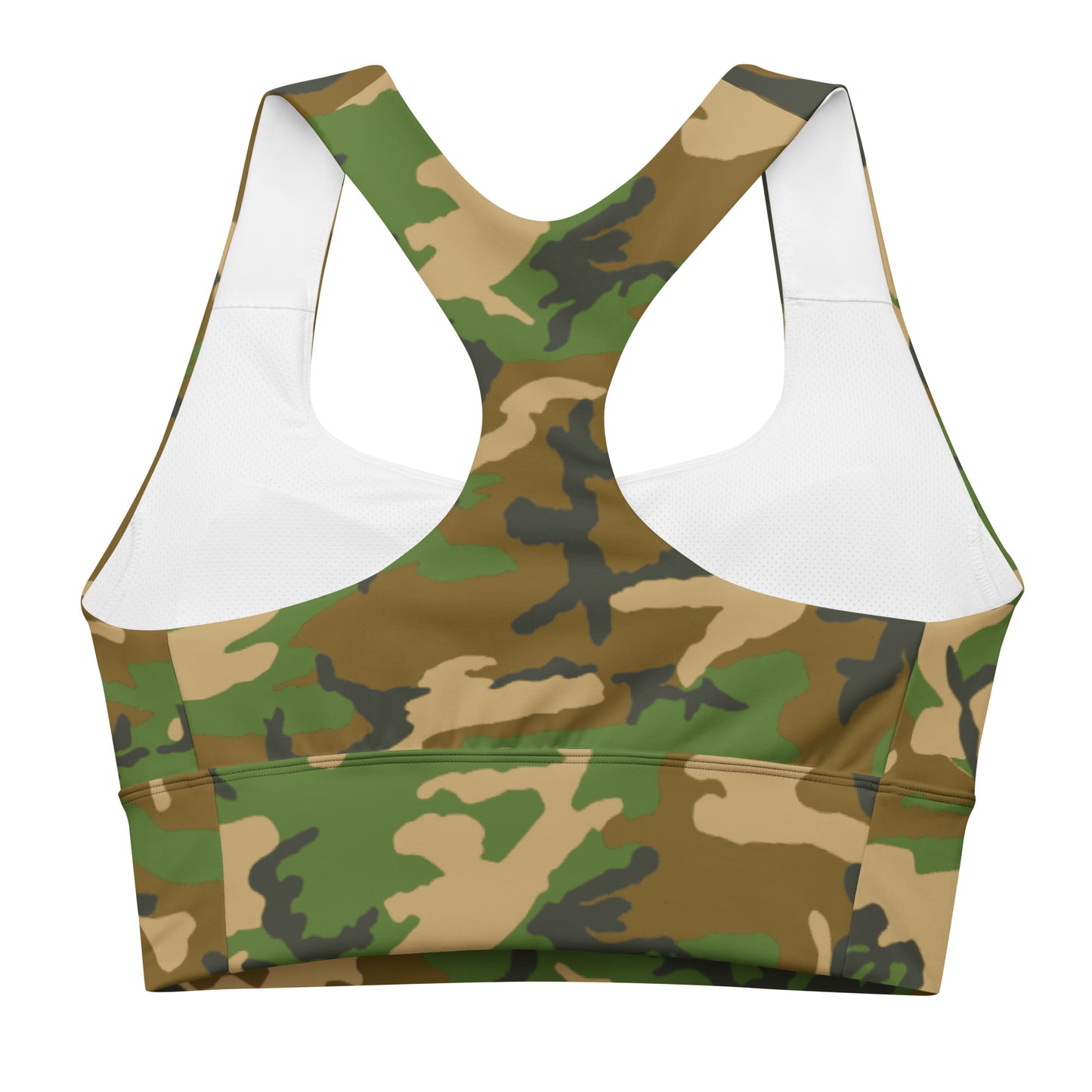 M81 Woodland Camo Longline Sports Bra