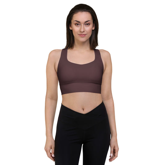 Espresso Longline Sports Bra