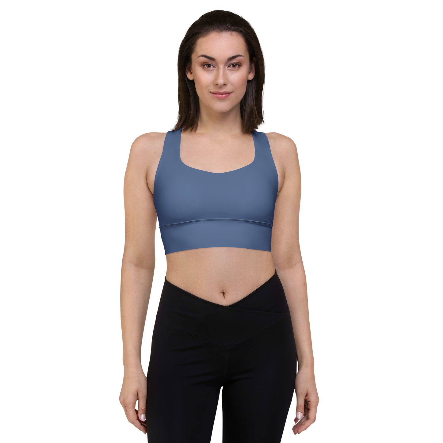 Kashmir Blue Longline Sports Bra