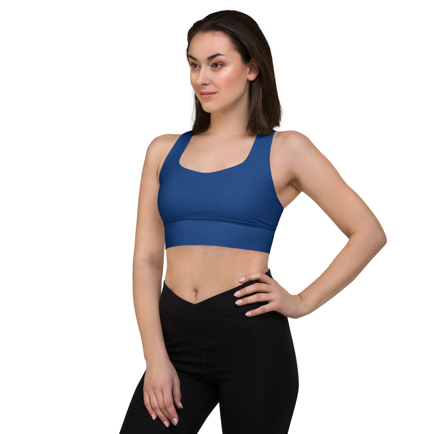 Royal Blue Longline Sports Bra