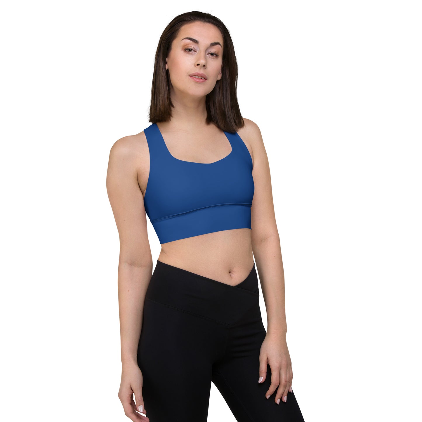 Royal Blue Longline Sports Bra