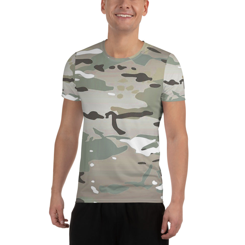 Desert Camo Men's Athletic T-Shirt