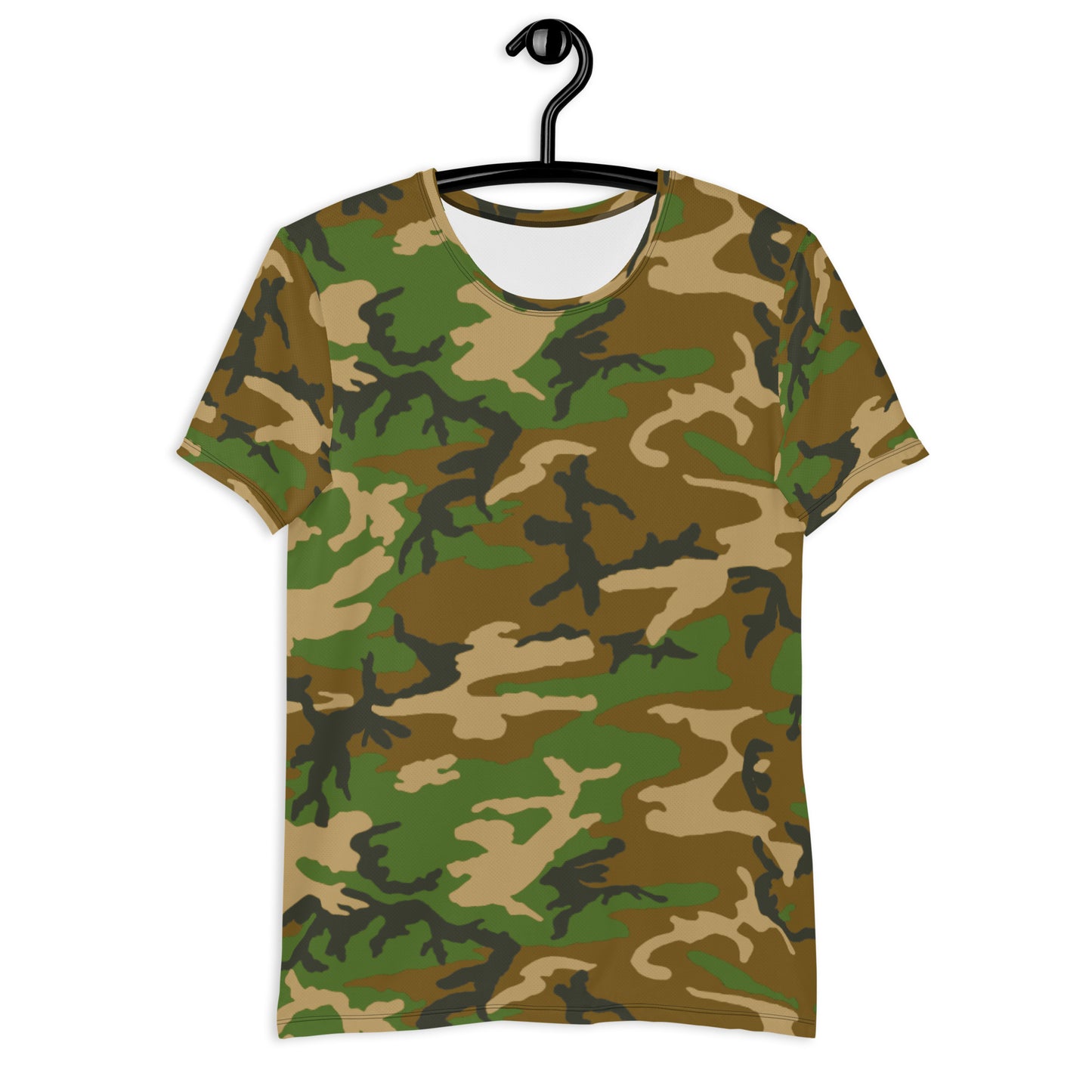 M81 Woodland Camo Men's Athletic T-shirt