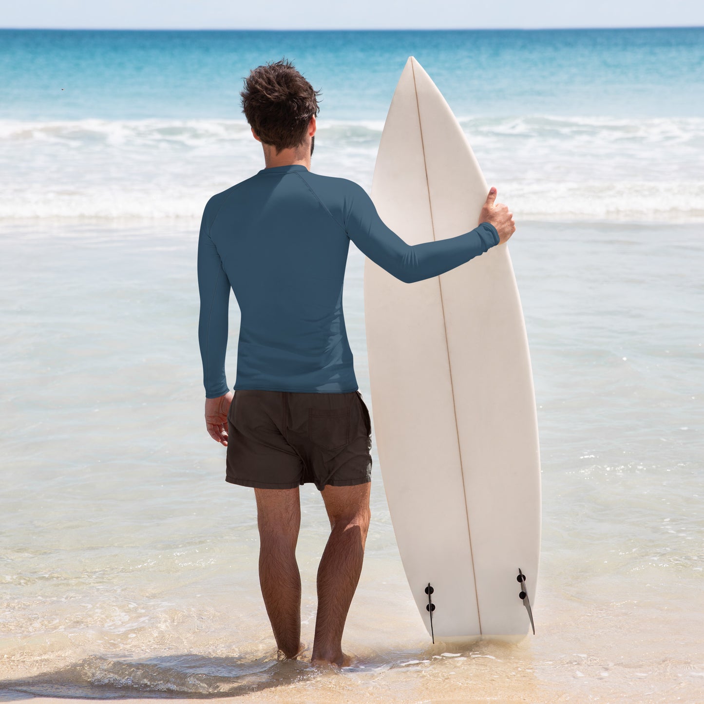 Men's Petrol Blue Rash Guard