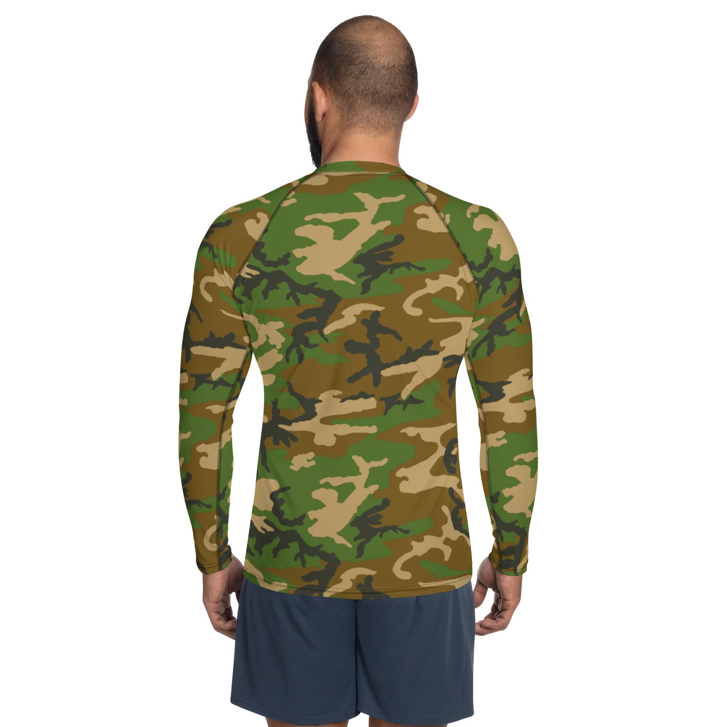 M81 Woodland Camo Men's Rash Guard