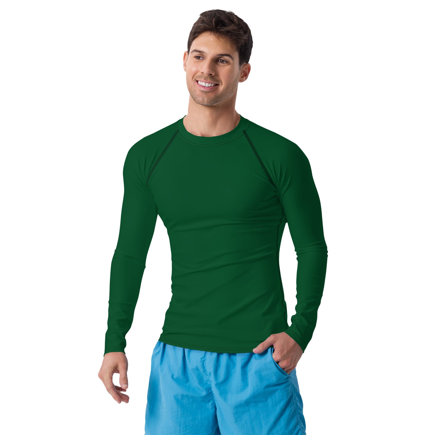 Men's Forest Green Rash Guard