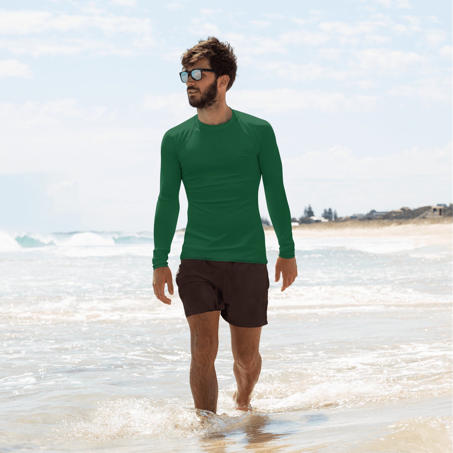 Men's Forest Green Rash Guard