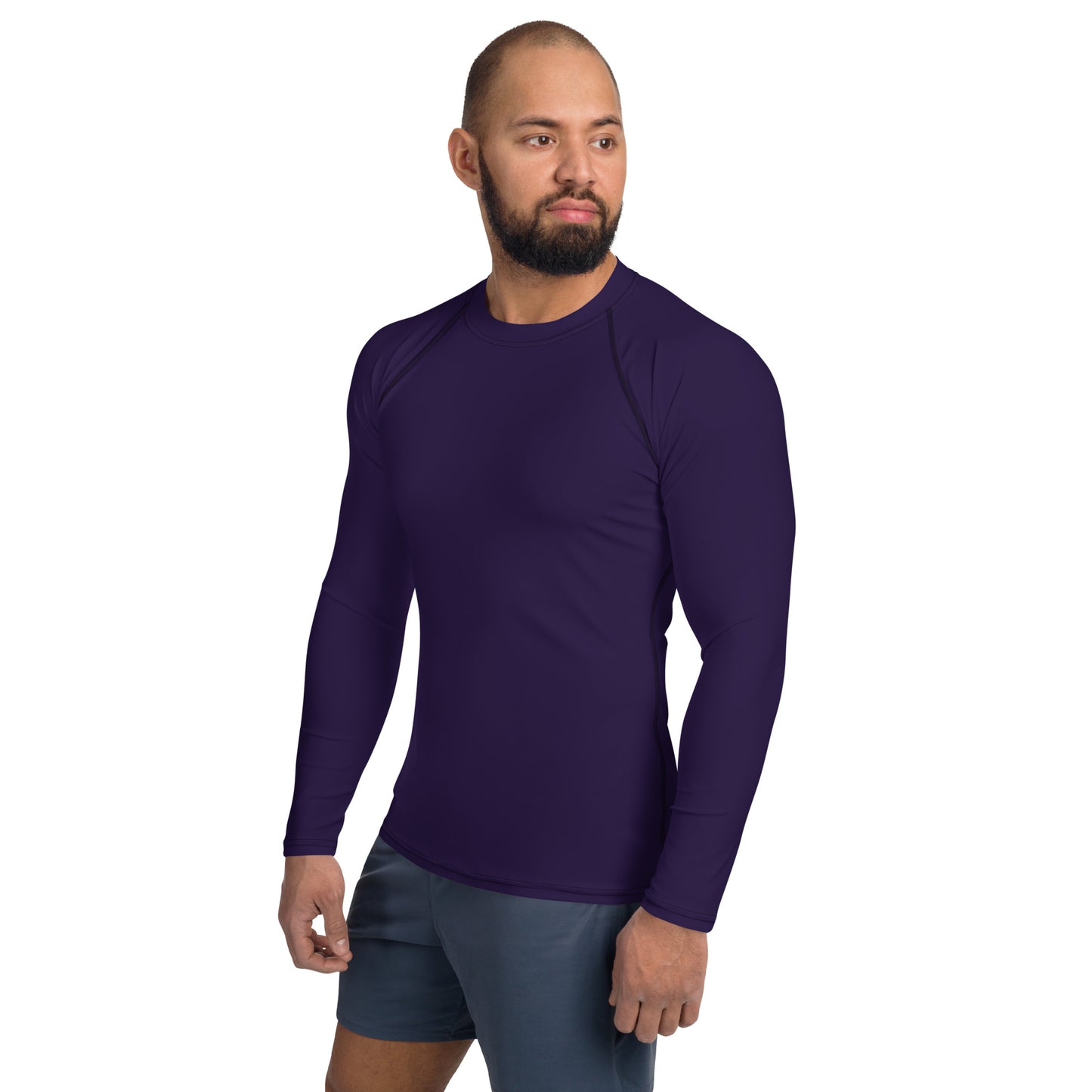 Men's Dark Purple Rash Guard