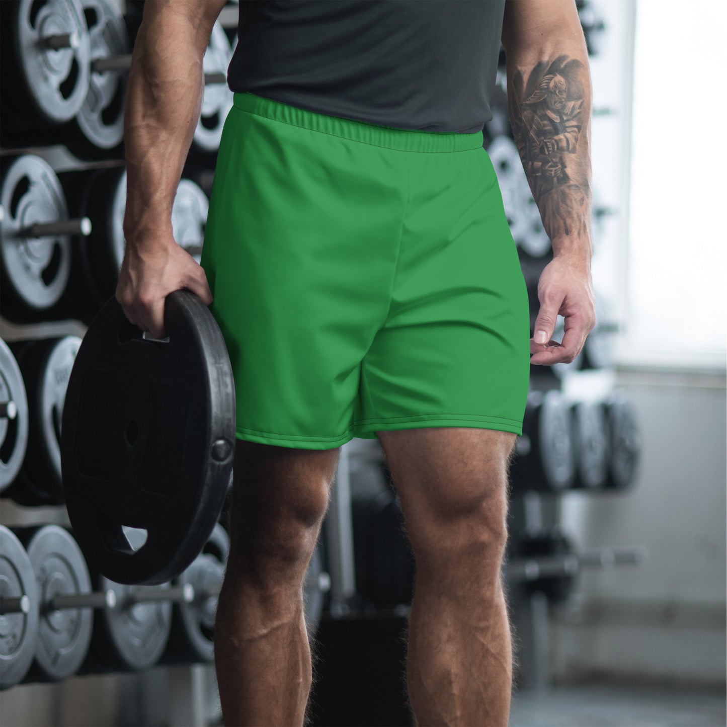 Men's Green Athletic Shorts