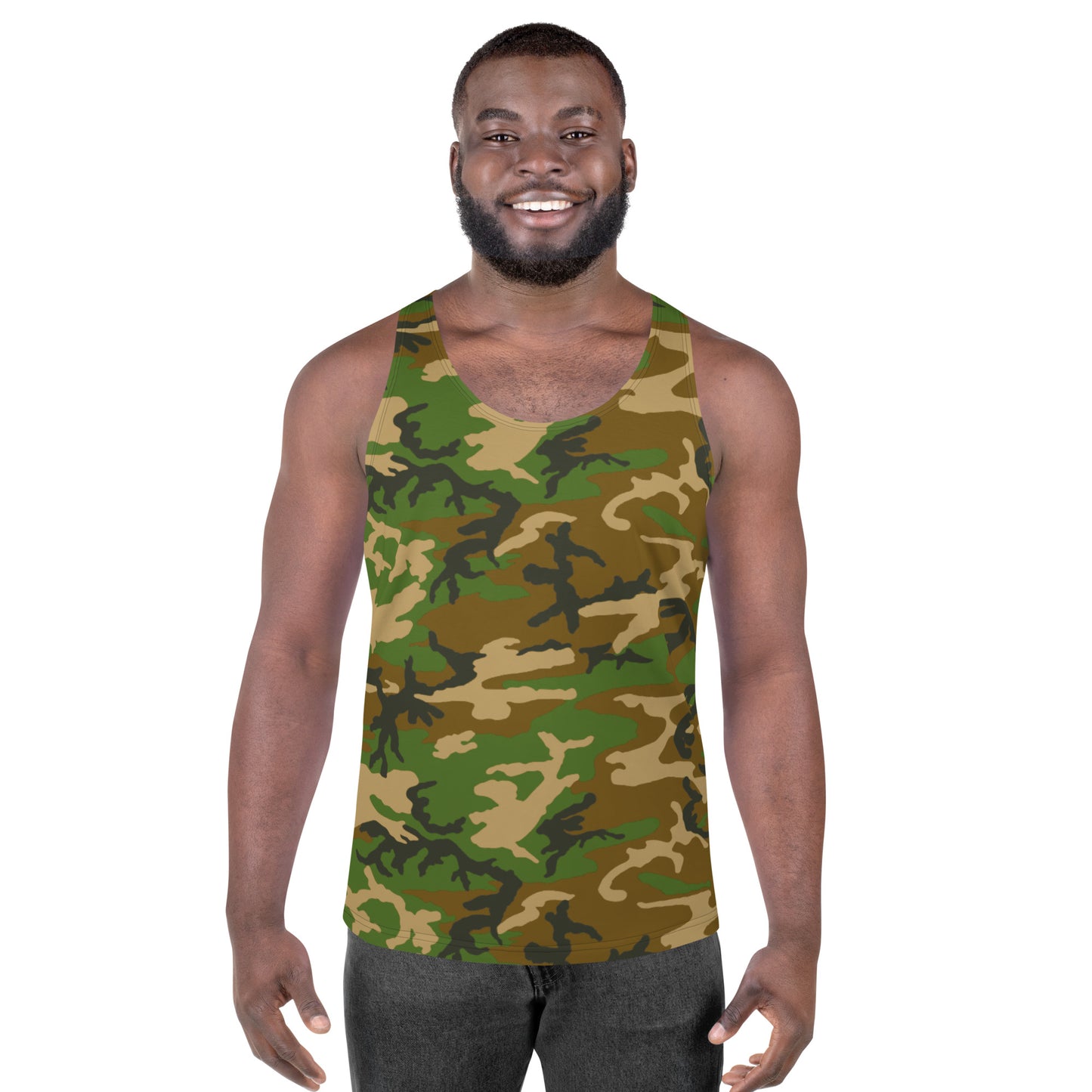 M81 Woodland Camo Unisex Tank Top