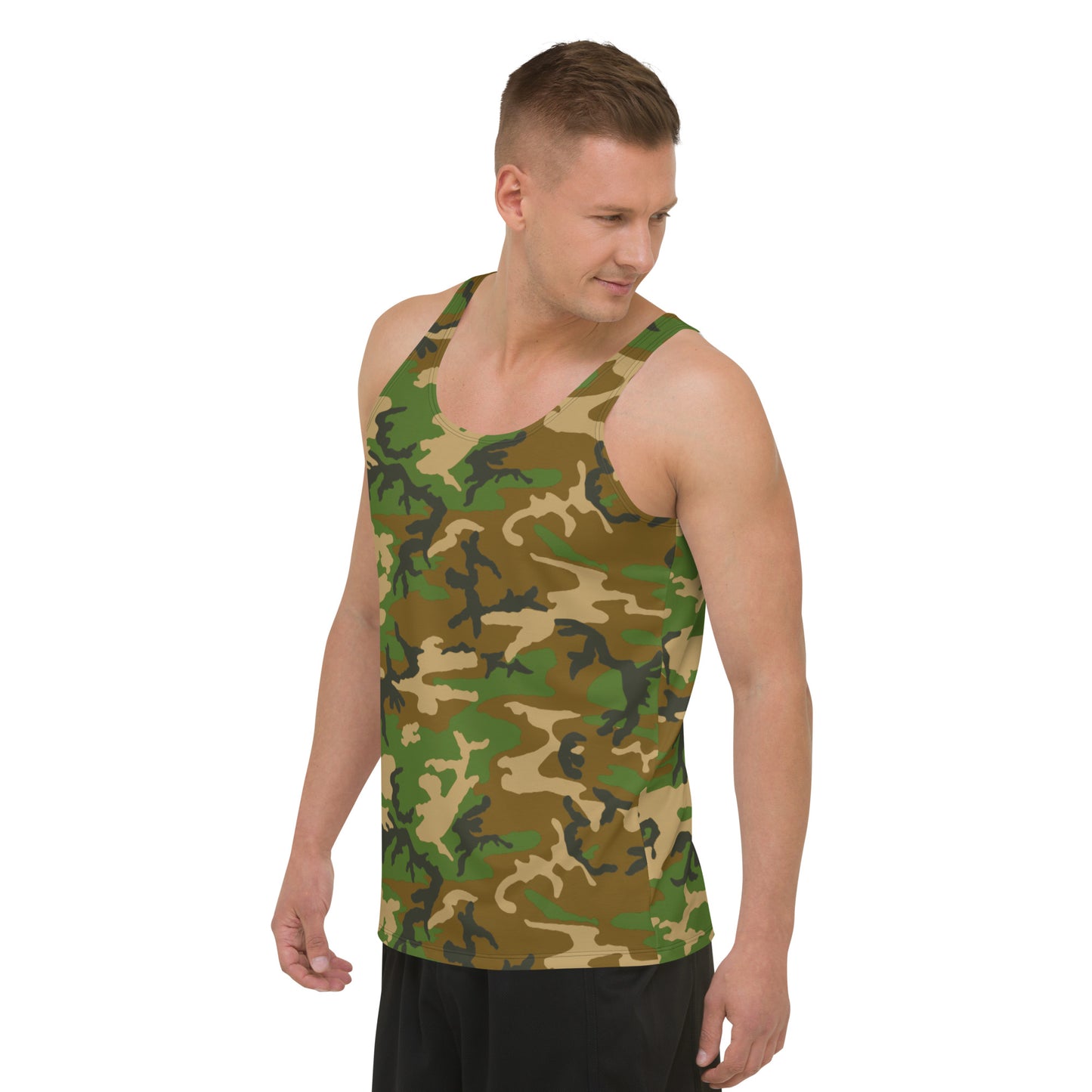 M81 Woodland Camo Unisex Tank Top