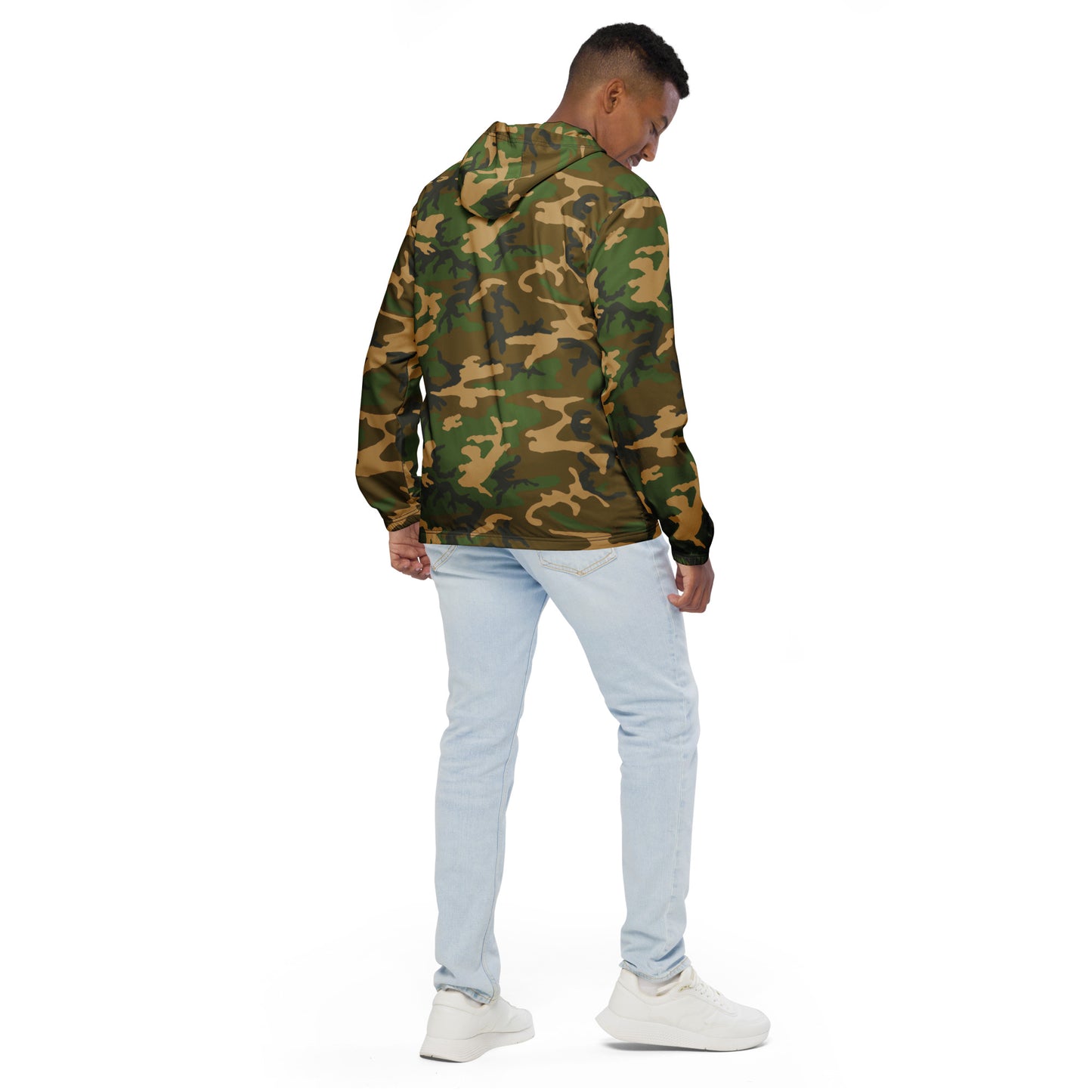 M81 Woodland Camo Men’s Windbreaker