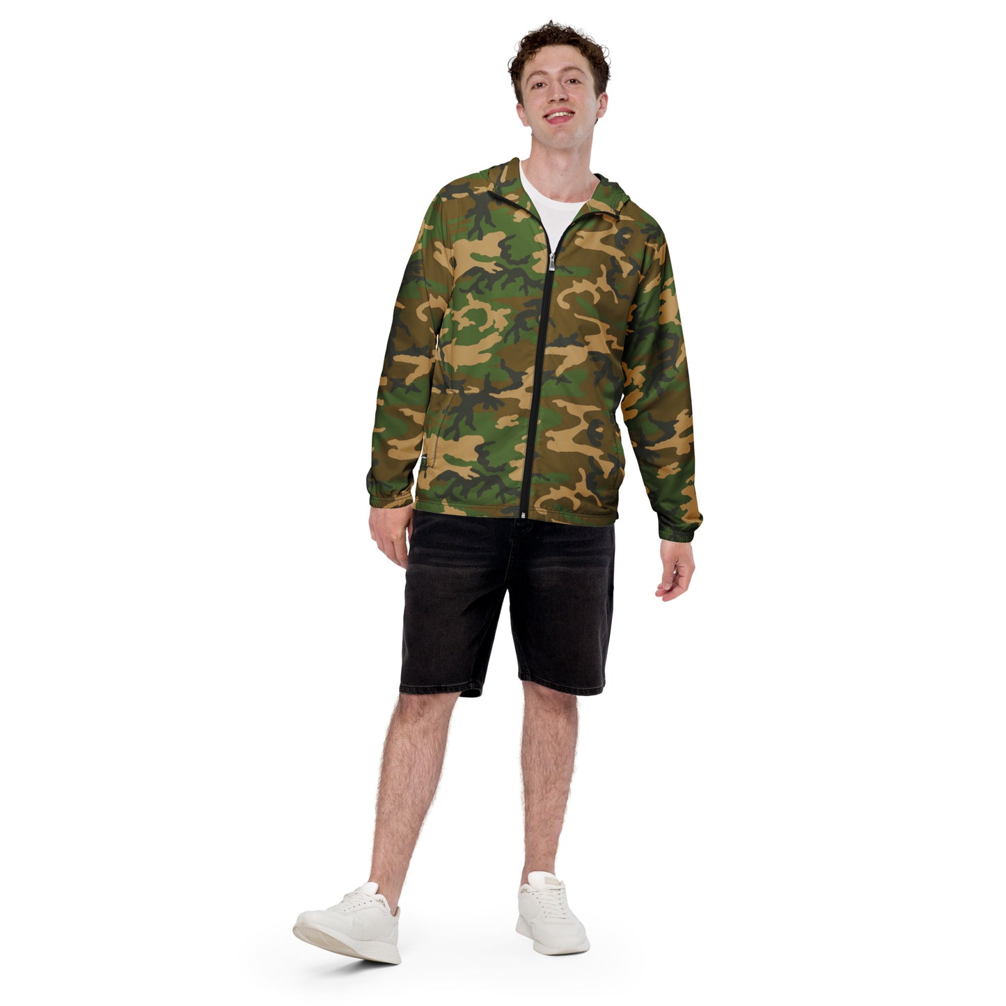 M81 Woodland Camo Men’s Windbreaker