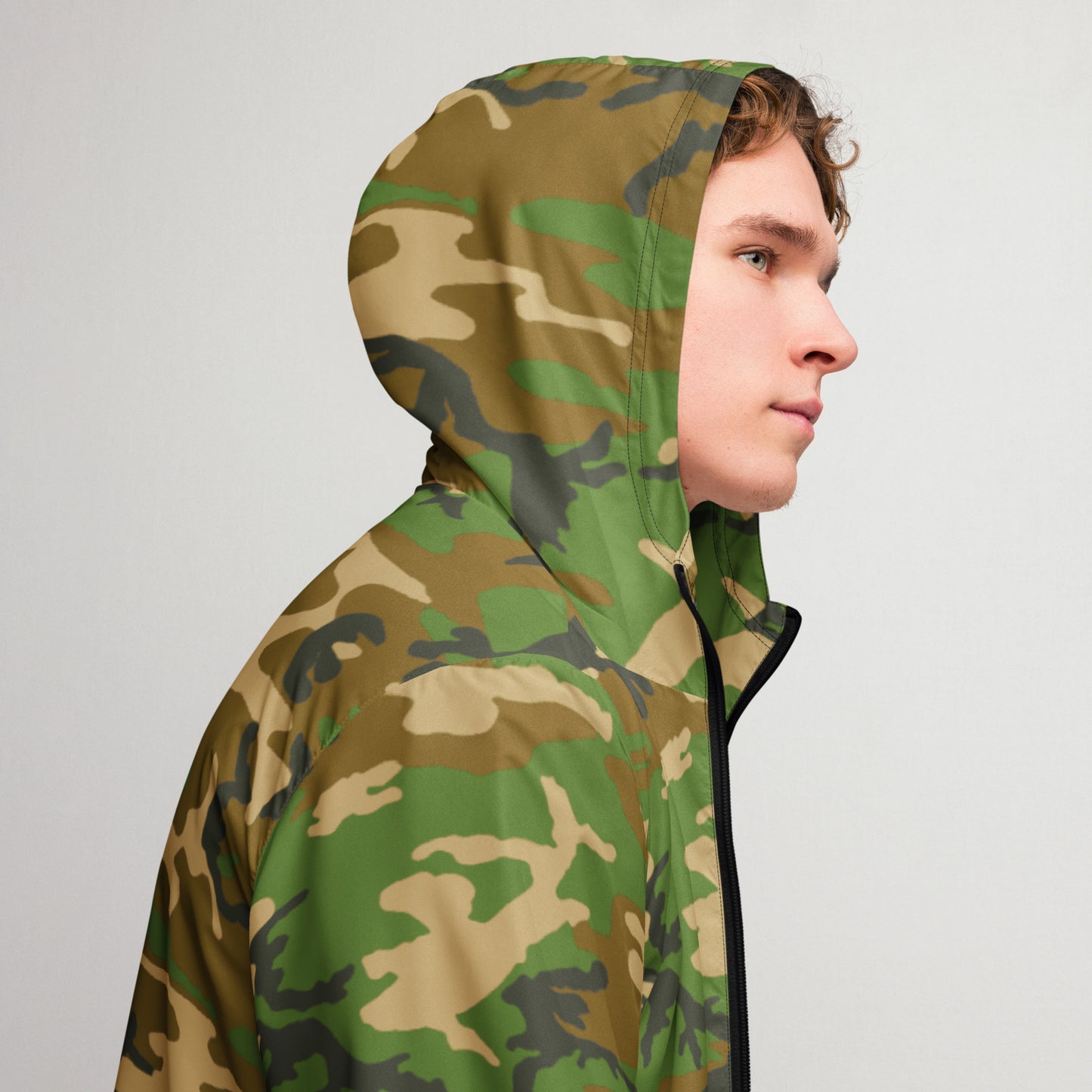 M81 Woodland Camo Men’s Windbreaker