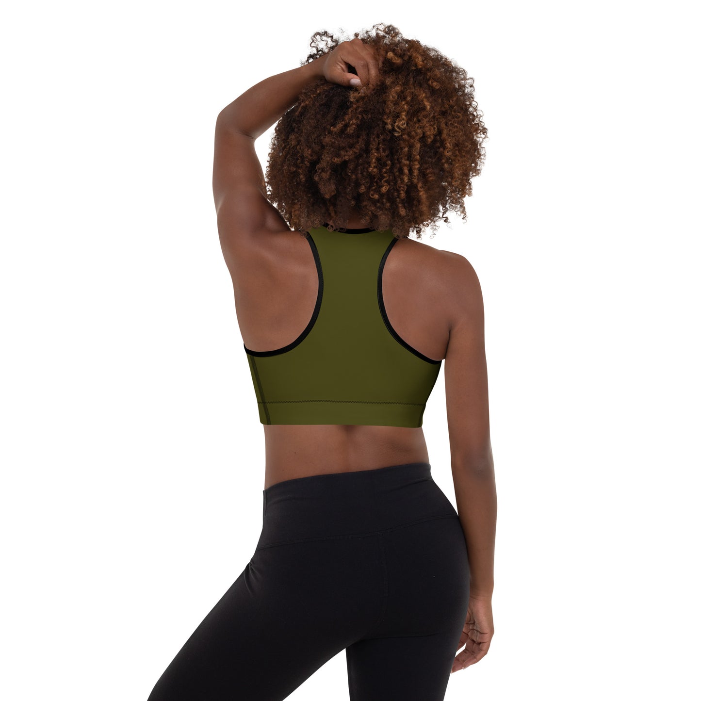 Olive Padded Sports Bra