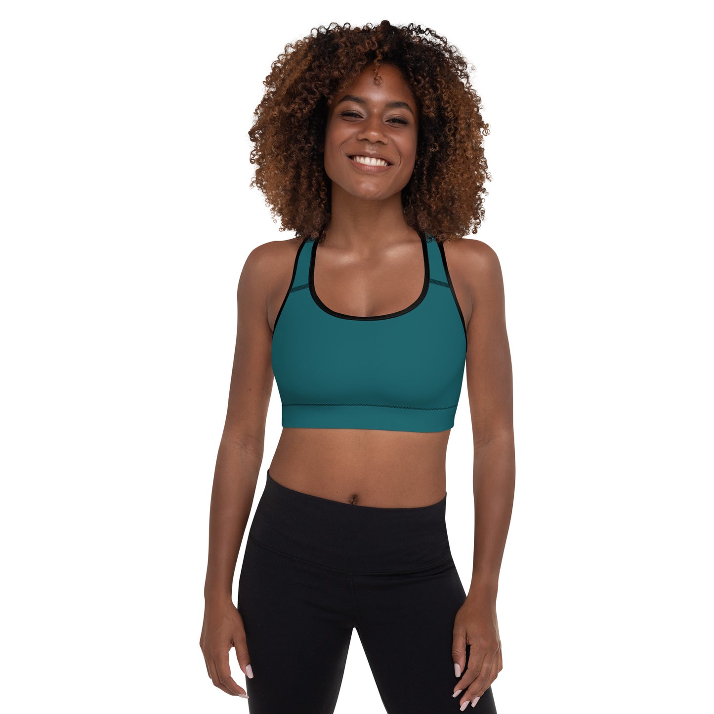 Emerald Green Padded Sports Bra