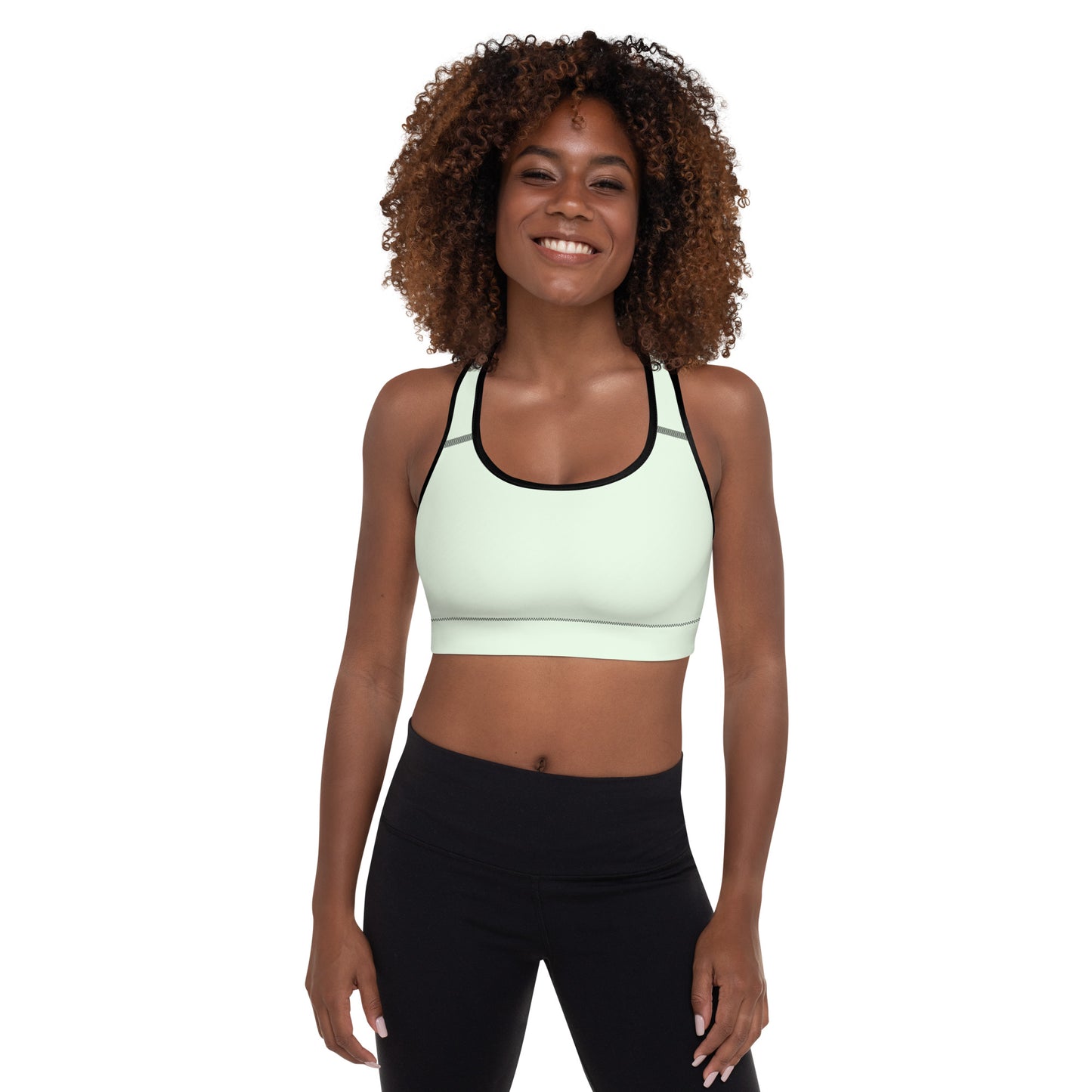 Pastel Mint Padded Sports Bra