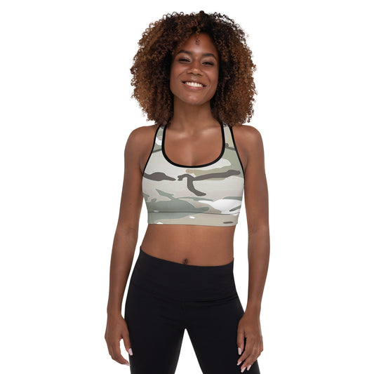 Desert Camo Padded Sports Bra