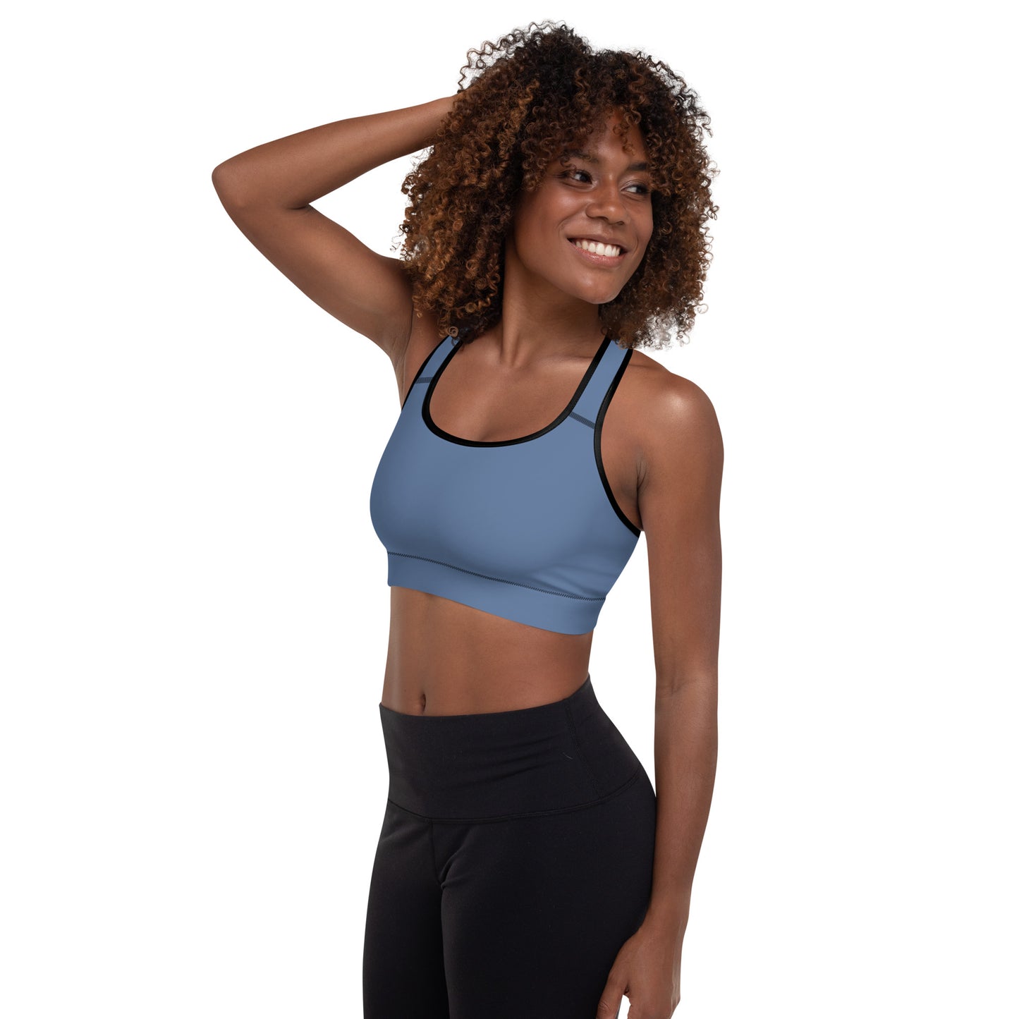 Kashmir Blue Padded Sports Bra