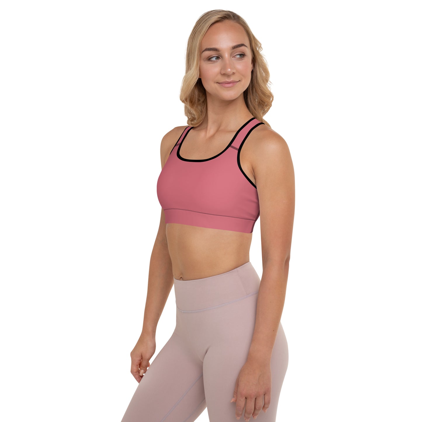 Pink Padded Sports Bra