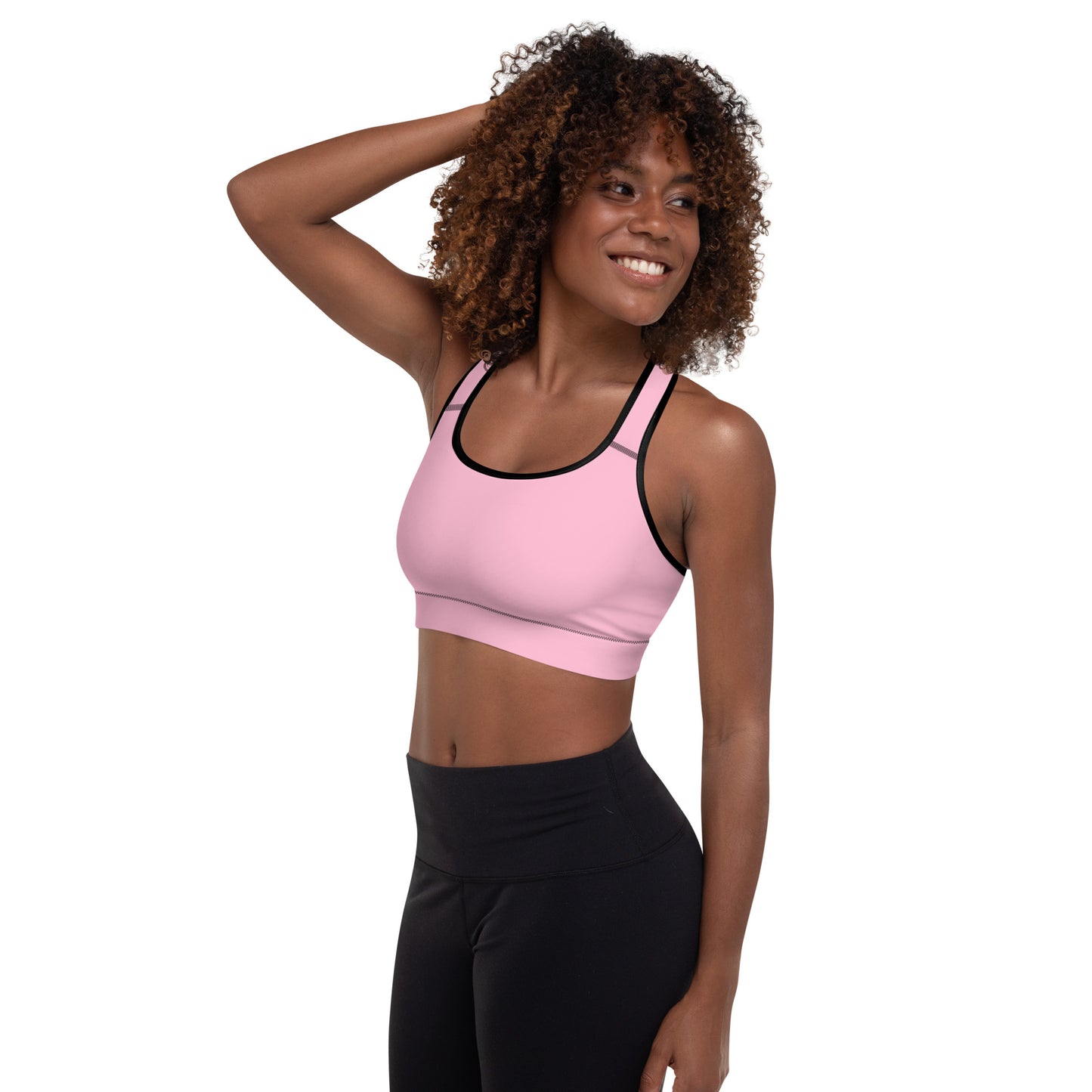 Light Pink Padded Sports Bra