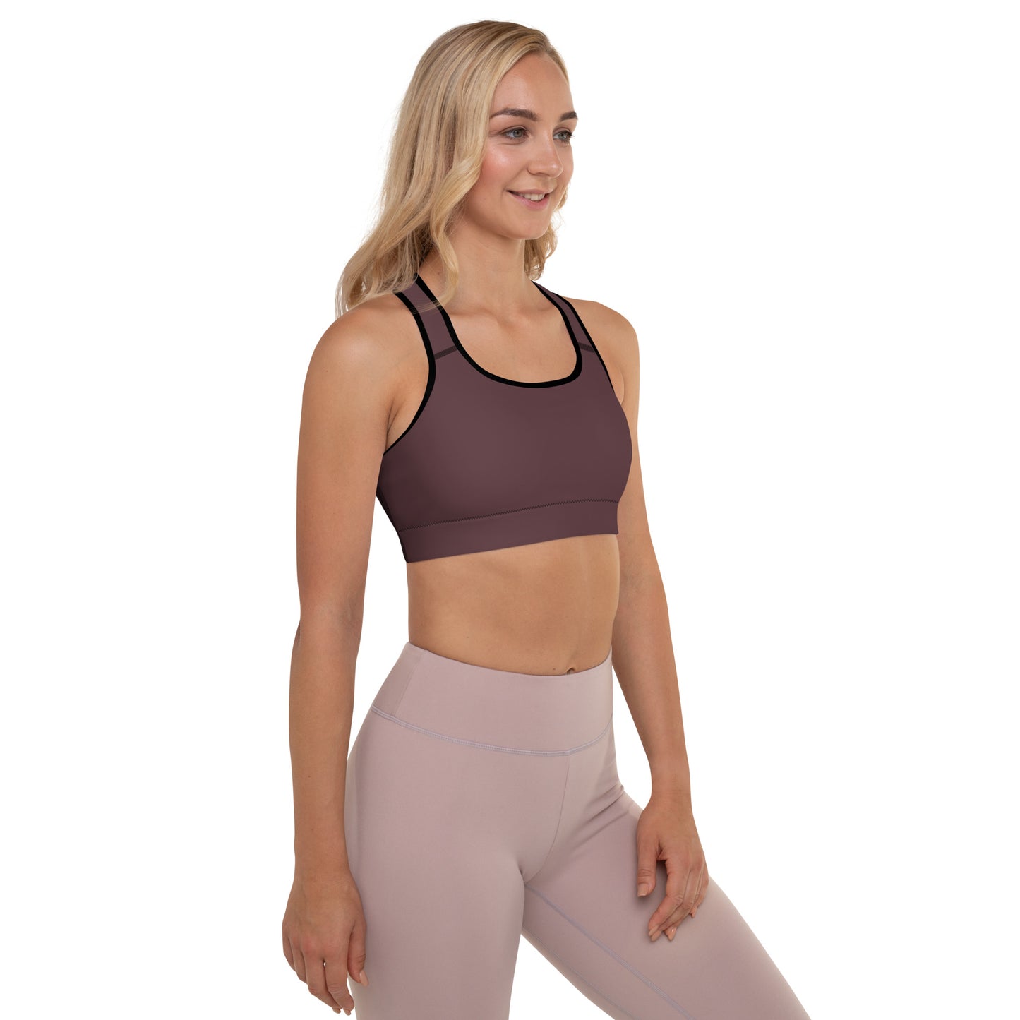 Espresso Padded Sports Bra