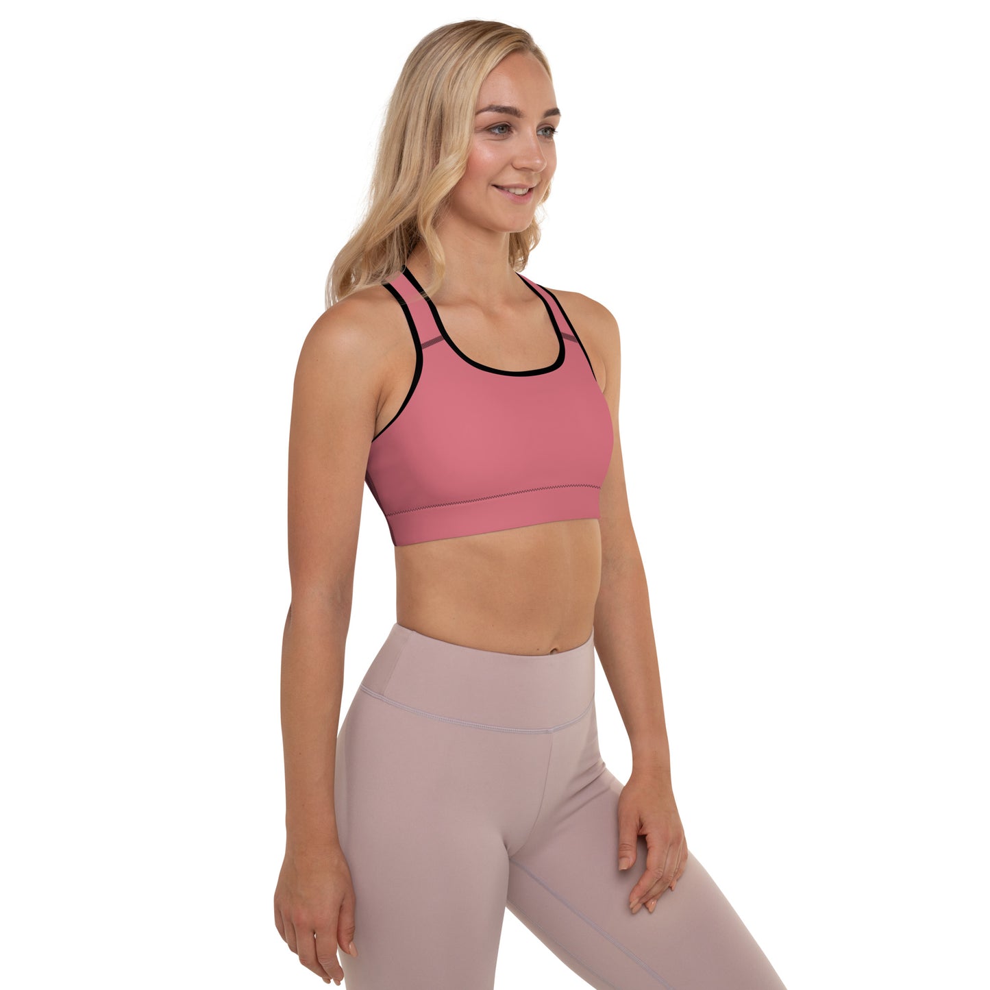 Pink Padded Sports Bra