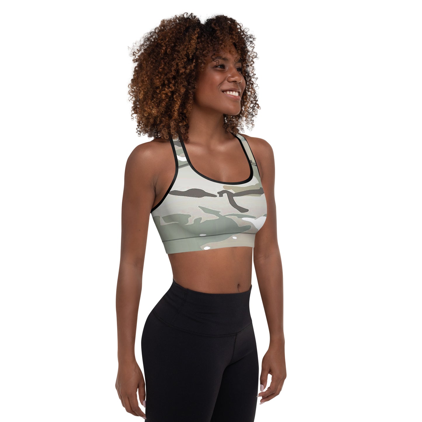 Desert Camo Padded Sports Bra