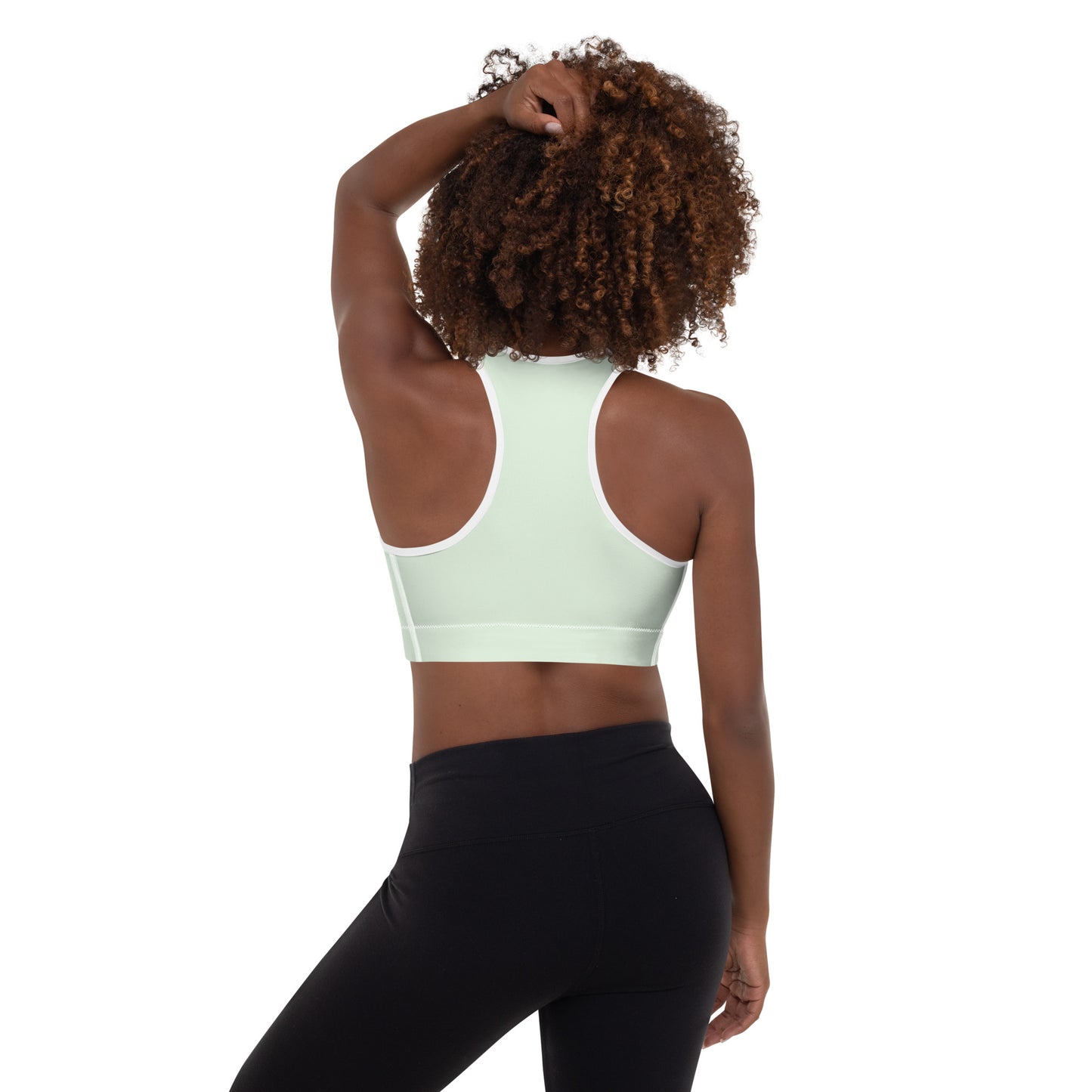 Pastel Mint Padded Sports Bra