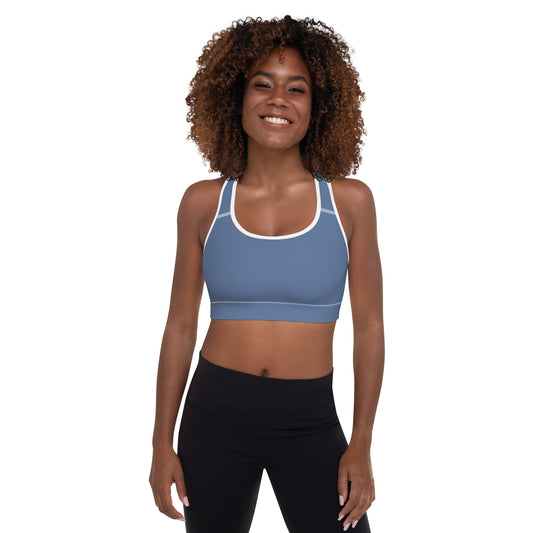 Kashmir Blue Padded Sports Bra