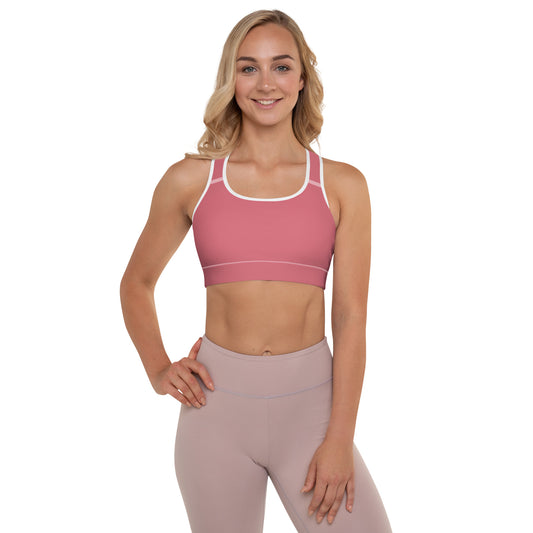 Pink Padded Sports Bra