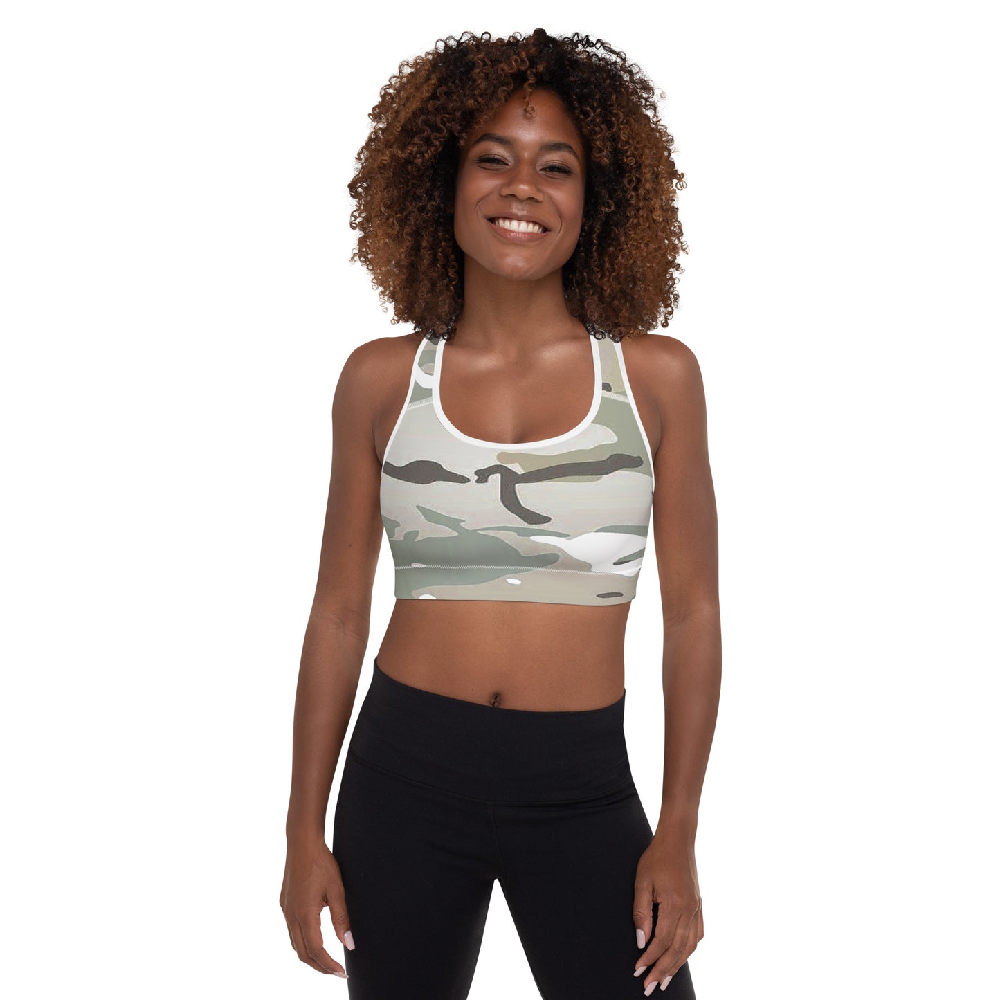 Desert Camo Padded Sports Bra