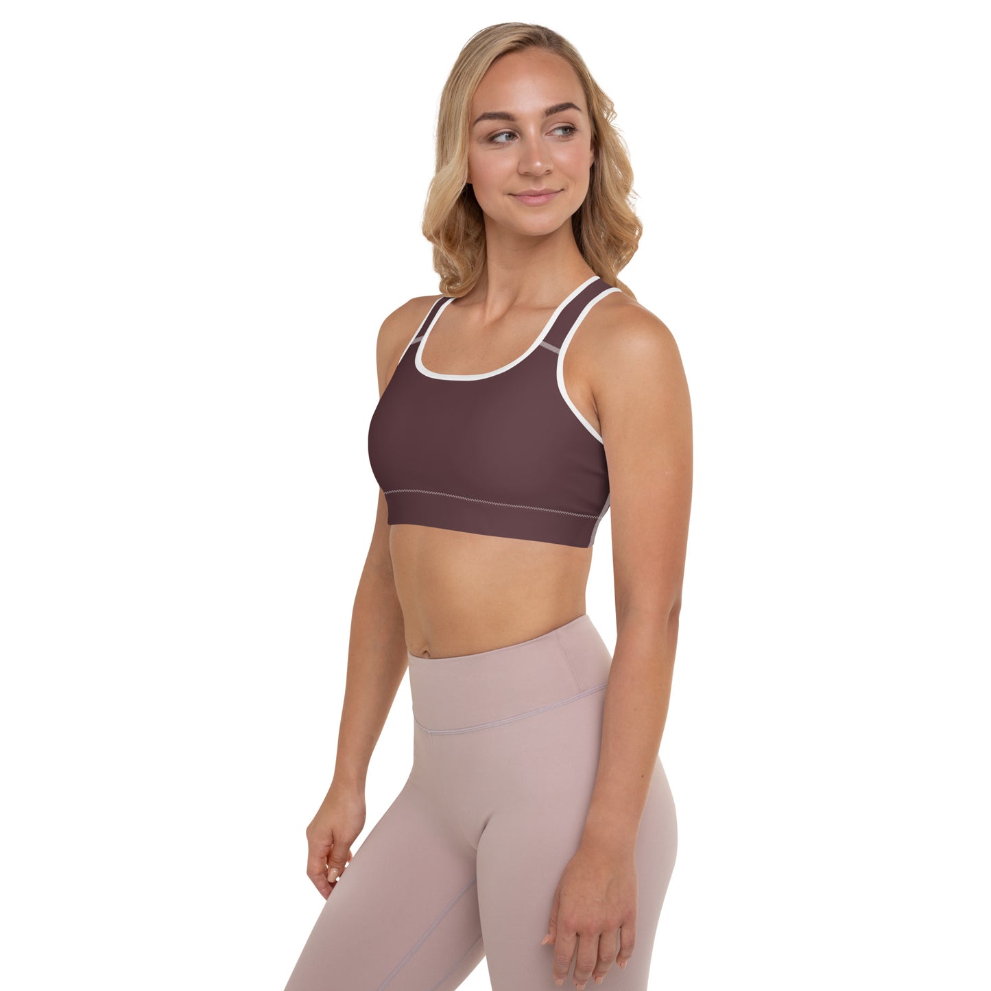 Espresso Padded Sports Bra