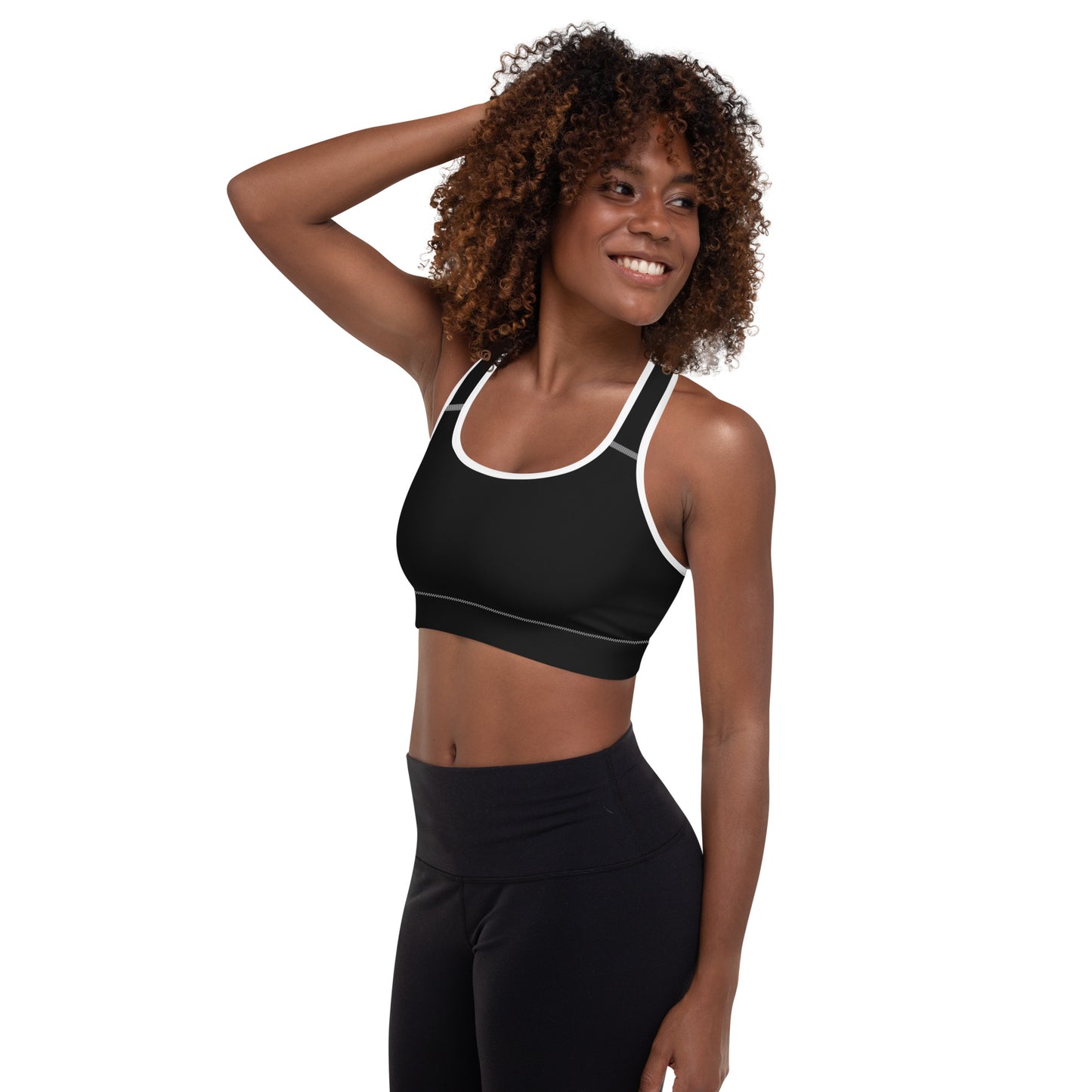 Black Padded Sports Bra