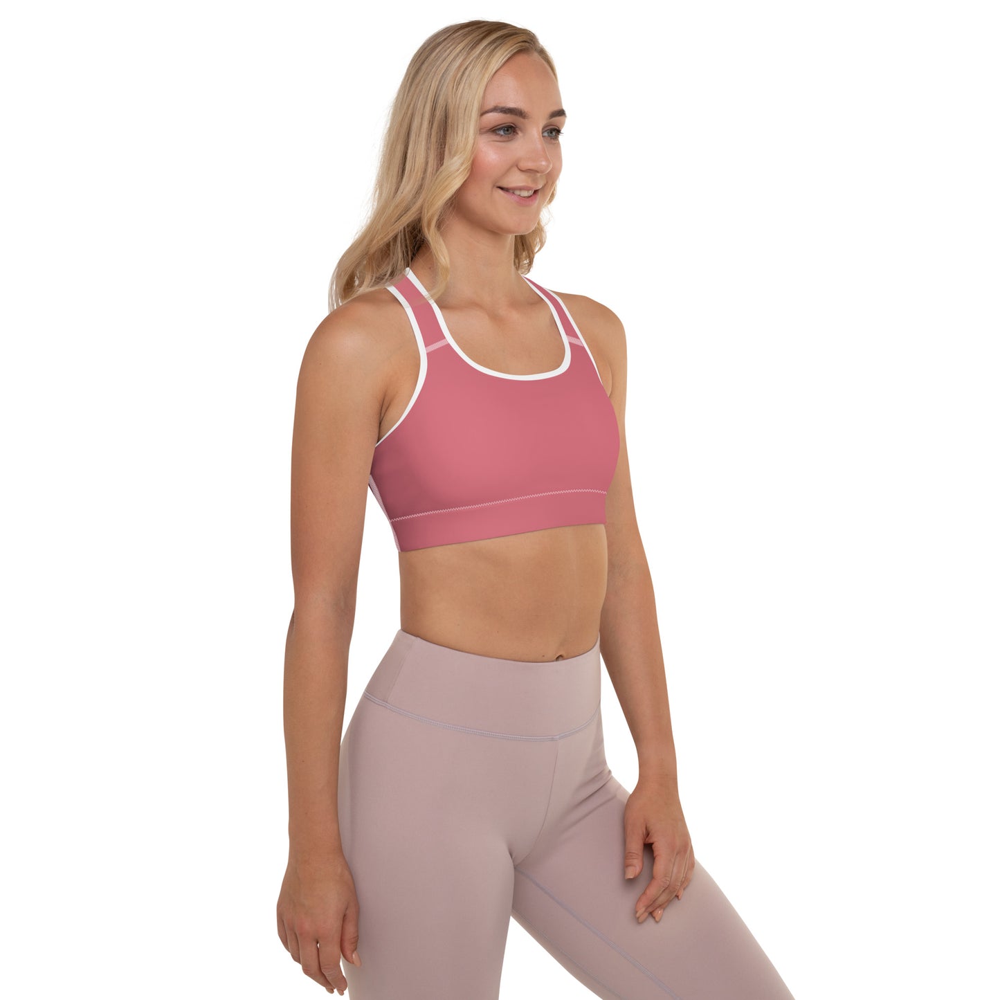 Pink Padded Sports Bra