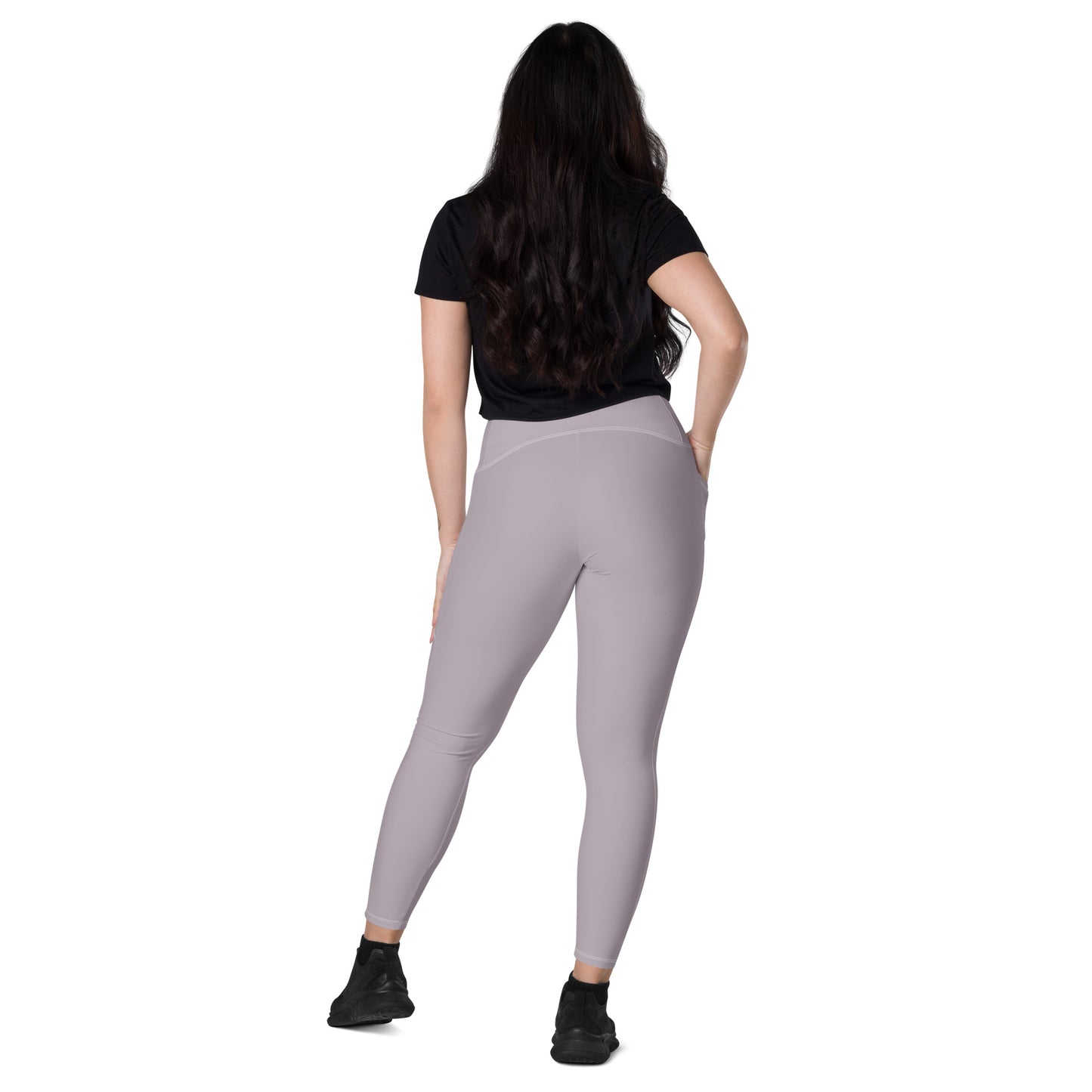 Violet Tight Leggings with Pockets