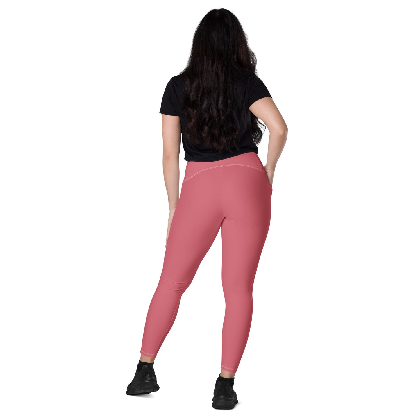 Pink Tight Leggings with Pockets